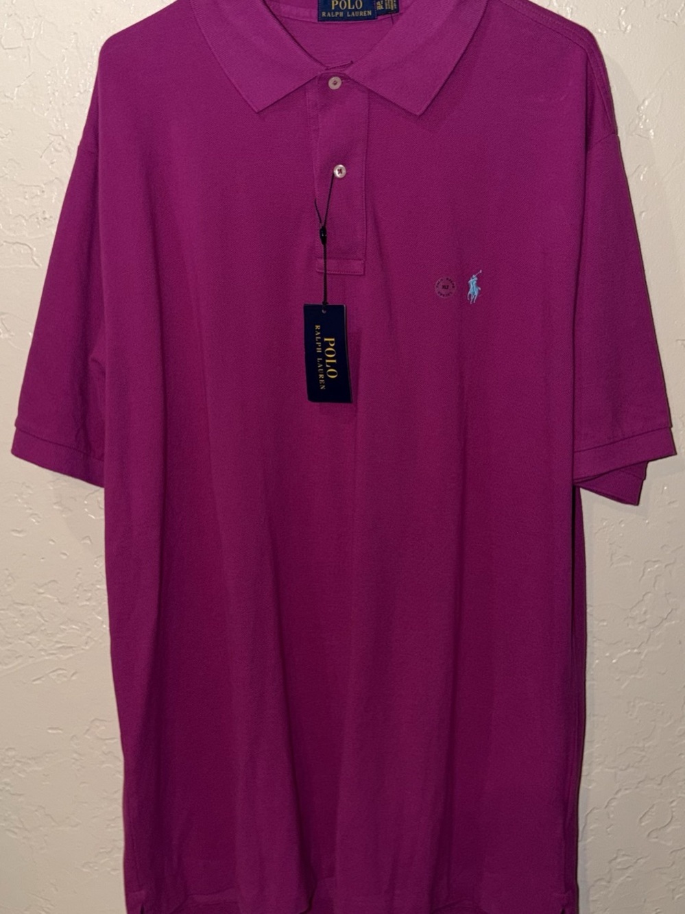 NWT Polo Ralph Lauren Classic Fit Mesh Polo Shirt Pink XLT
